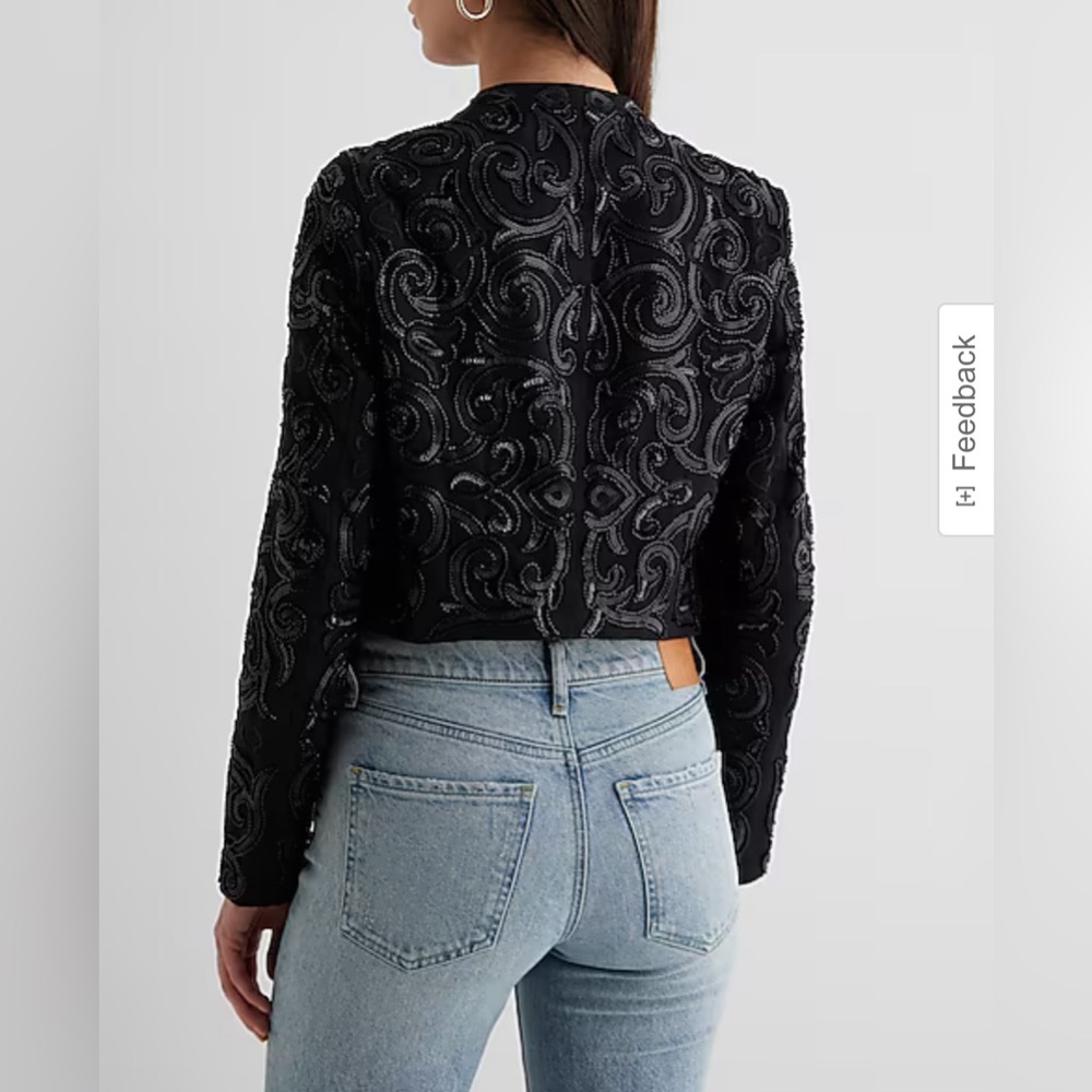 NWT EXPRESS Beaded Jacket, SMALL - Picture 4 of 8